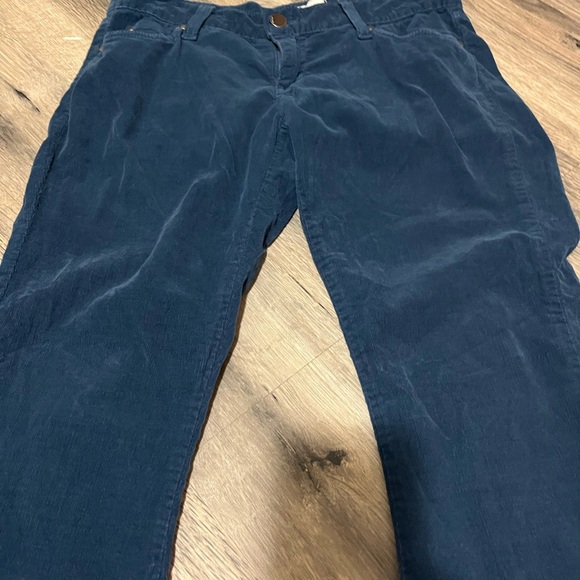 Free People Blue Corduroy Flare Pants - size 27 - Picture 3 of 7